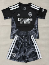 26-27 ARS Black Goalkeeper Kids Soccer Jersey