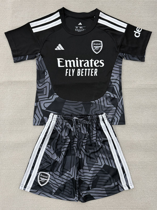 26-27 ARS Black Goalkeeper Kids Soccer Jersey
