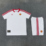 25-26 Man Utd White red Training Short Suit