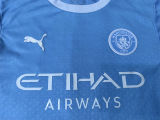26-27 Man City Home Kids Player Version Soccer Jersey (球员童装)