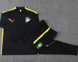 26-27 Brazil Jordan Black Kids Half Pull Tracksuit #E26048(童装)(半拉链)