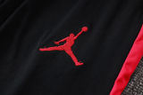 26-27 Brazil Jordan Black Kids Half Pull Tracksuit #E26046(童装)(半拉链)