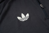 26-27 Germany Black Half Pull Tracksuit #B26058(半拉链)