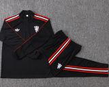 26-27 Man Utd Black Half Pull Tracksuit #B26048(半拉链)