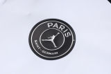 26-27 PSG Jordan White Gray Kids Half Pull Tracksuit #E26044(童装)(半拉链)