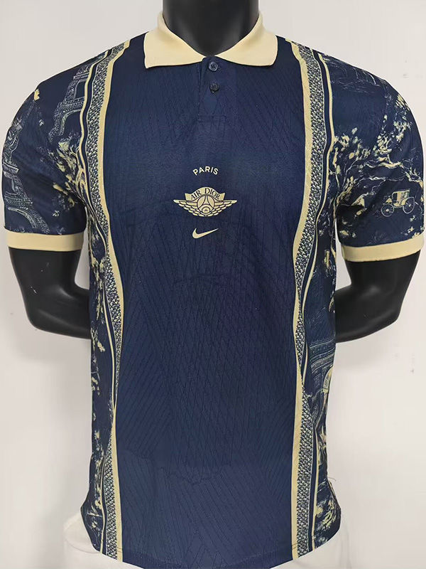 26-27 PSG Blue Black Casual Edition Player Version Training shirts