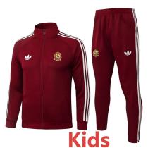 26-27 Spain Brown Red Kids Jacket Tracksuit #E26047(童装)