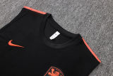 26-27 Netherlands Black Tank top and shorts suit #D26038