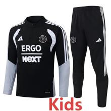 26-27 Inter Miami Black Kids Half Pull Tracksuit #E26034(童装)(半拉链)