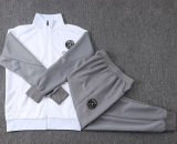 26-27 PSG White Kids Jacket Tracksuit #E26038(童装)