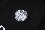 26-27 PSG Black Kids Half Pull Tracksuit #E26045(童装)(半拉链)