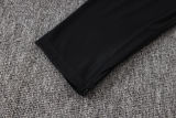 26-27 Netherlands Black Half Pull Tracksuit #B26043(半拉链)