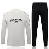 26-27 Man City Beige Kids Half Pull Tracksuit #E26054(童装)(半拉链)