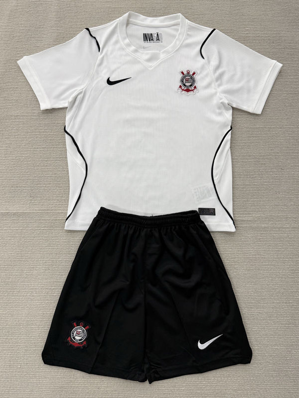 26-27 Corinthians Home Kids Soccer Jersey