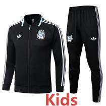 26-27 Argentina Black Kids Jacket Tracksuit #E26037(童装)
