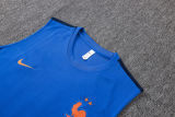 26-27 France Fancy blue Tank top and shorts suit #D26032