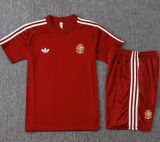26-27 Spain Brown Red Training Short Suit #J26037