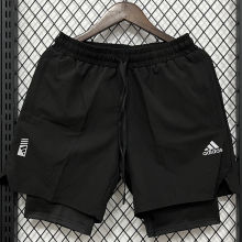 D631 AD Black Casual Short Pants