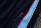 26-27 England Light blue Half Pull Tracksuit #B26052(半拉链)