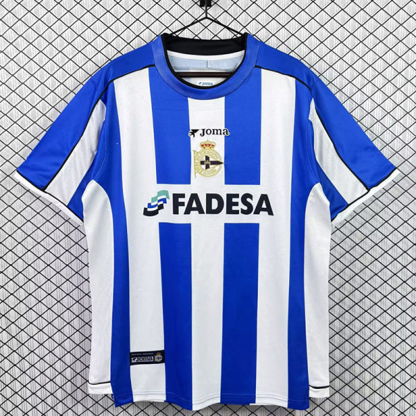 2002-2003 La Coruna Home Retro Soccer Jersey