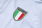 26-27 Italy Light blue Half Pull Tracksuit #B26060(半拉链)