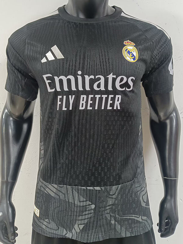 26-27 RMA Black Goalkeeper Player Version Soccer Jersey