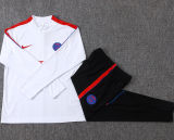 26-27 PSG White Red Half Pull Tracksuit #B26053(半拉链)