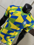 26-27 Brazil Green Yellow Player Version Training shirts