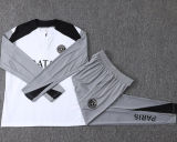 26-27 PSG Jordan White Gray Kids Half Pull Tracksuit #E26044(童装)(半拉链)