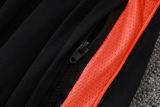 26-27 Netherlands Black Half Pull Tracksuit #B26043(半拉链)