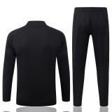 26-27 Man Utd Black Kids Half Pull Tracksuit #E26072(童装)(半拉链)