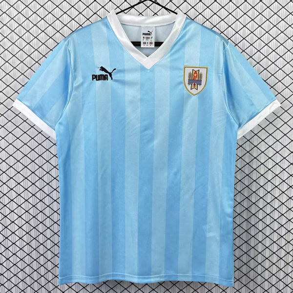 1990 Uruguay Home Retro Soccer Jersey