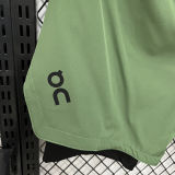 D632 ON Green Casual Short Pants
