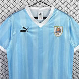 1990 Uruguay Home Retro Soccer Jersey