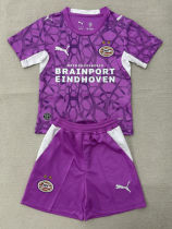 26-27 PSV Purple Goalkeeper Kids Soccer Jersey