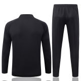 26-27 Germany Black Half Pull Tracksuit #B26058(半拉链)
