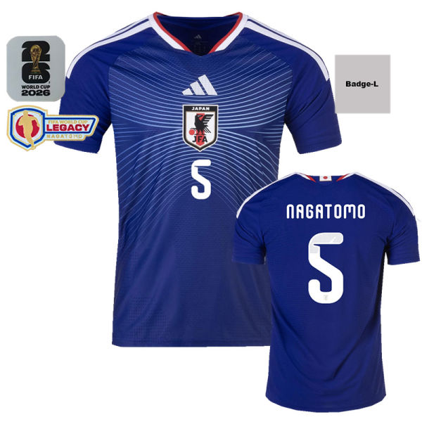26-27 Japan Home World Cup Legacy Nagatomo #5 Fans Soccer Jersey