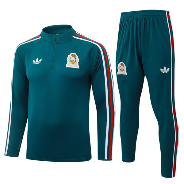 26-27 Mexico Green Half Pull Tracksuit #B26051(半拉链)