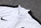 26-27 PSG White Kids Half Pull Tracksuit #E26039(童装)(半拉链)