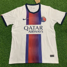 26-27 PSG White Red Fans Soccer Jersey