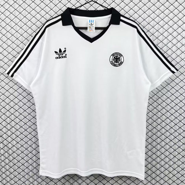 1982 Germany Home Retro Soccer Jersey