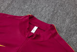 26-27 BAR Brown Red Kids Half Pull Tracksuit #E26075(童装)(半拉链)