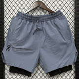D632 ON Light blue Casual Short Pants