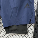 D631 AD Royal blue Casual Short Pants