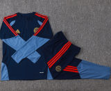 26-27 Bayern Royal blue Kids Half Pull Tracksuit #E26074(童装)(半拉链)