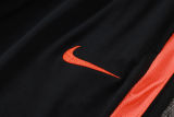 26-27 Netherlands Black Half Pull Tracksuit #B26043(半拉链)