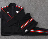 26-27 Man Utd Black Jacket Tracksuit #A26045
