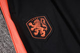 26-27 Netherlands Black Half Pull Tracksuit #B26043(半拉链)