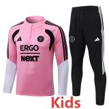 26-27 Inter Miami Pink Kids Half Pull Tracksuit #E26032(童装)(半拉链)