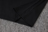 26-27 Netherlands Black Half Pull Tracksuit #B26043(半拉链)
